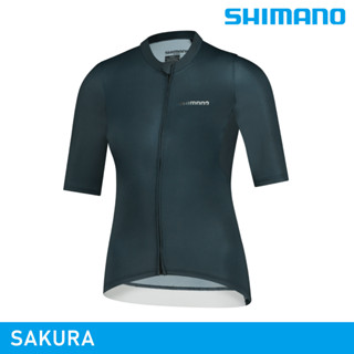 SHIMANO SAKURA 女性短袖車衣 / 深海藍 / 自行車 腳踏車 車衣
