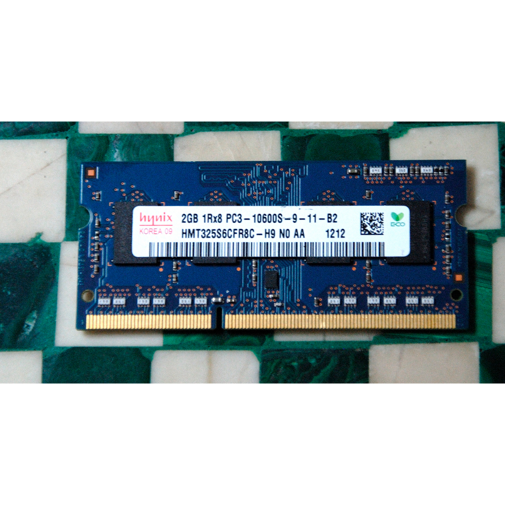 M18 HYNIX DDR3 2GB 1RX8 PC3 10600S 雙面顆粒 筆電專用記憶體