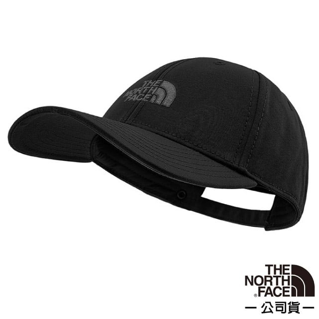 【美國 The North Face】水洗棉 66 Classic Hat 輕量透氣防曬棒球帽子 4VSV-JK3 黑