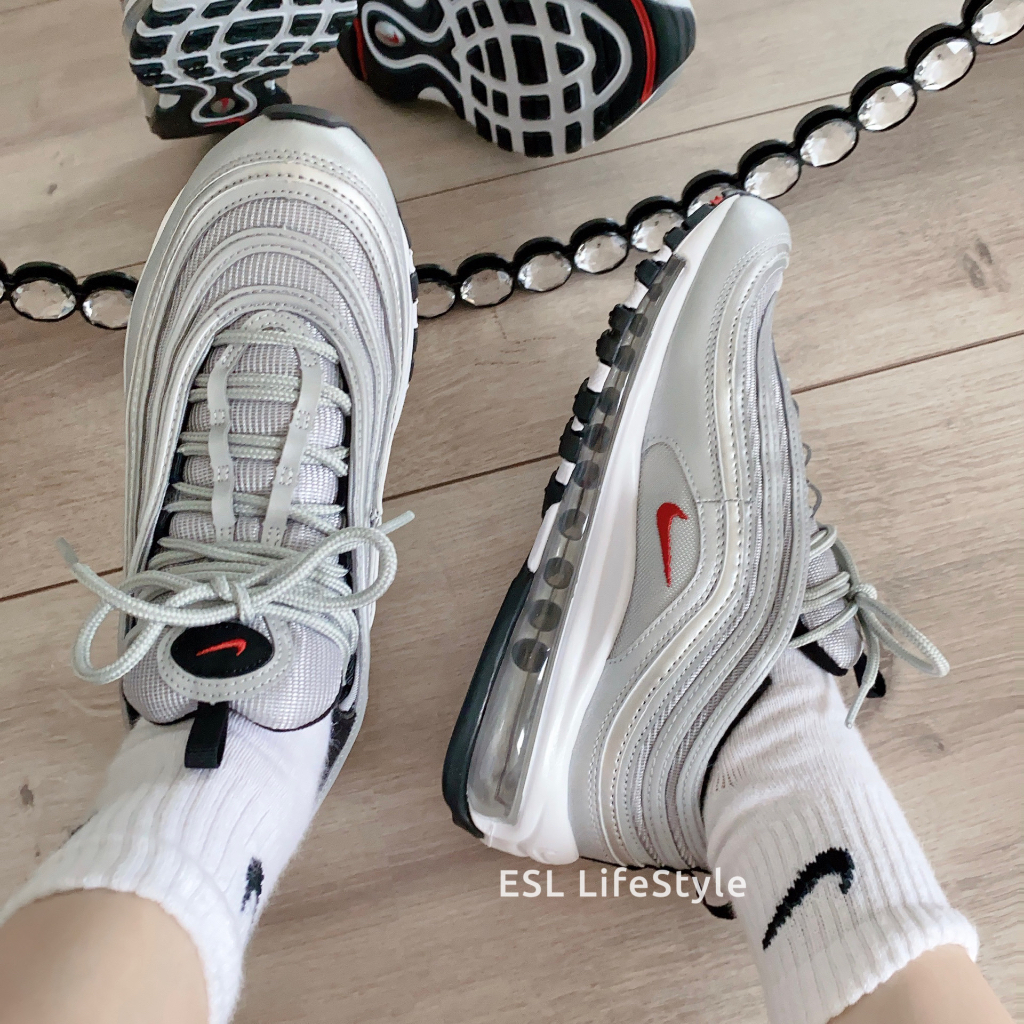 現貨 NIKE AIR MAX 97 GS SLIVER BULLET 銀彈 子彈 氣墊 銀 女款 918890-001