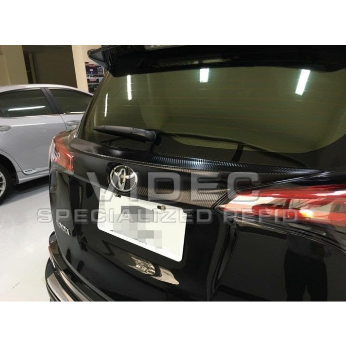 巨城汽車精品 豐田 2016 RAV4 4.5代 RAV-4 尾翼 中尾翼卡夢版 ABS材質