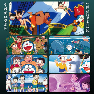Doraemon 哆啦A夢可愛超大滑鼠墊藍胖子叮噹貓卡通鎖邊女辦公遊戲寫字桌墊