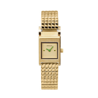 BREDA 美國設計師品牌女錶 | REVEL系列 復古簡約時尚方形手錶 - 金1746C