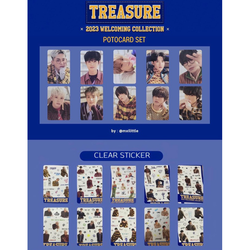 《現貨/拆售》TREASURE 2023 年曆｜ 小卡➕貼紙（分成員售）