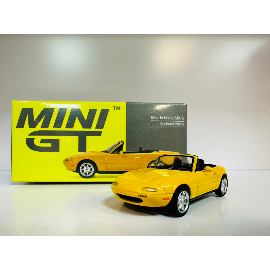 {TZ玩車庫} MINI GT #392 馬自達 Mazda MX-5 Miata 黃 左駕(最後一台)