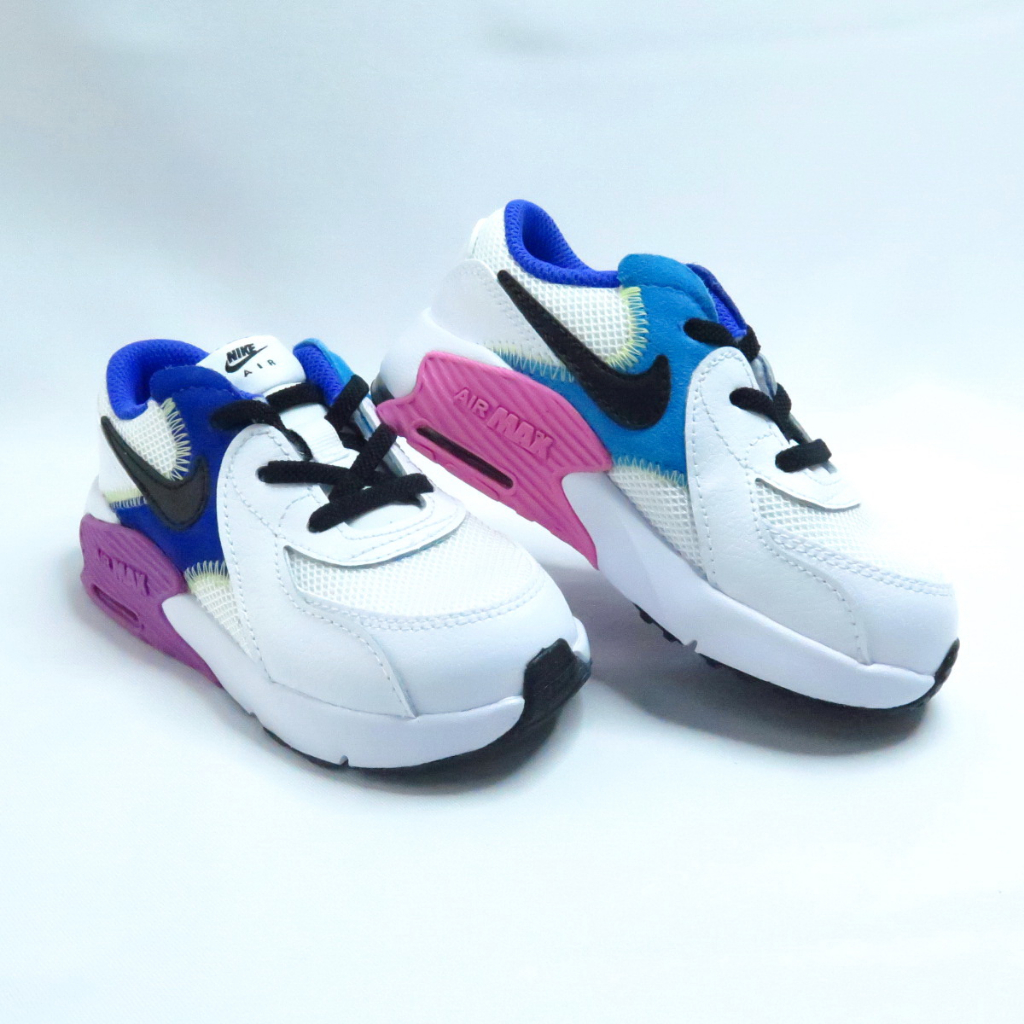 NIKE AIR MAX EXCEE(TD) 小童休閒鞋 CD6893117 氣墊 鬆緊帶 白藍粉【iSport愛運動】