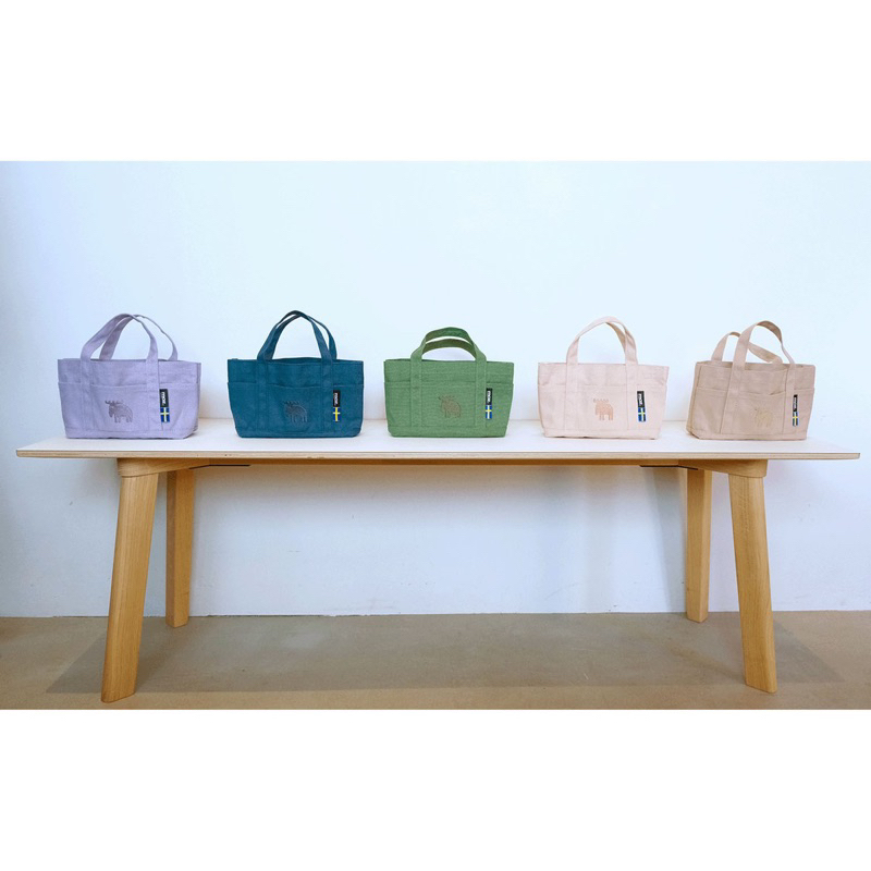 🅲🅷🅸日本直送🇯🇵瑞典 文青品牌 MOZ SWEDEN 麋鹿帆布包S 手提袋 桌上收納 手提包 洗漱包 托特包 包中包