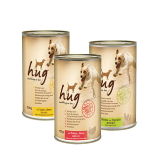 Hug 哈格 主食狗罐頭700g〈單罐〉狗罐 羊肉 火雞肉 狗罐 犬罐 肉塊 雞肉 單筆限６罐(C001A201)