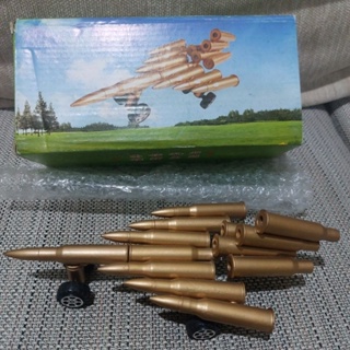 子彈殼飛機模型 子彈造型飛機 大砲金屬擺件工藝品收藏品