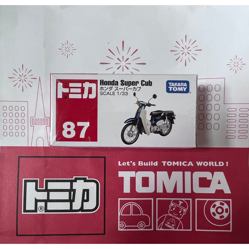 TOMICA  87   Honda Super Cub  沒有新車貼   (全新封膜未拆)  ＊現貨＊