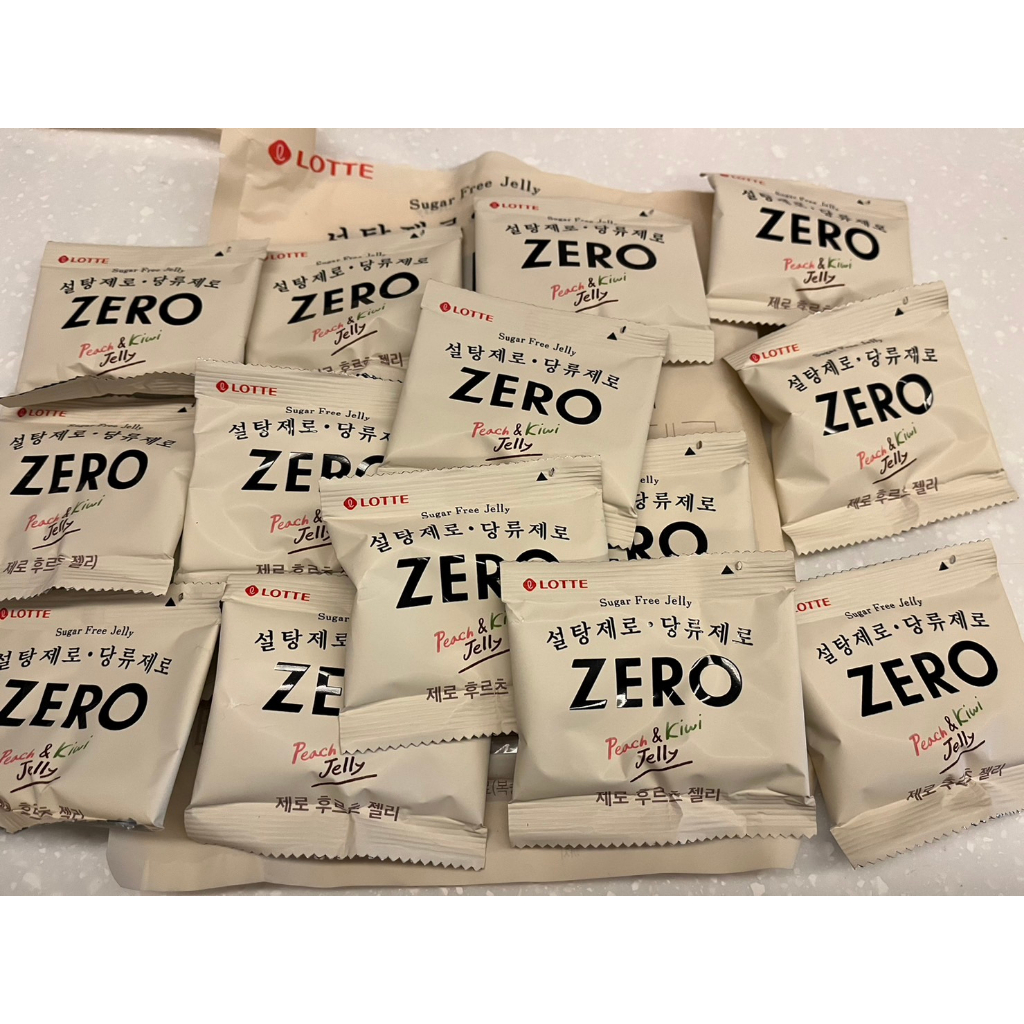韓國 Lotte 樂天 zero 零糖 水果軟糖 14g 期限2024年 超過13包可以直接下單大包裝賣場