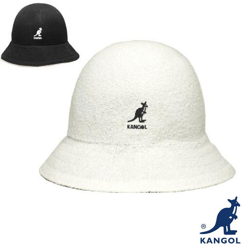 KANGOL K3555 FLIP IT BERMUDA REVERSIBLE CASUAL 雙面 鐘型帽 (白配黑色)
