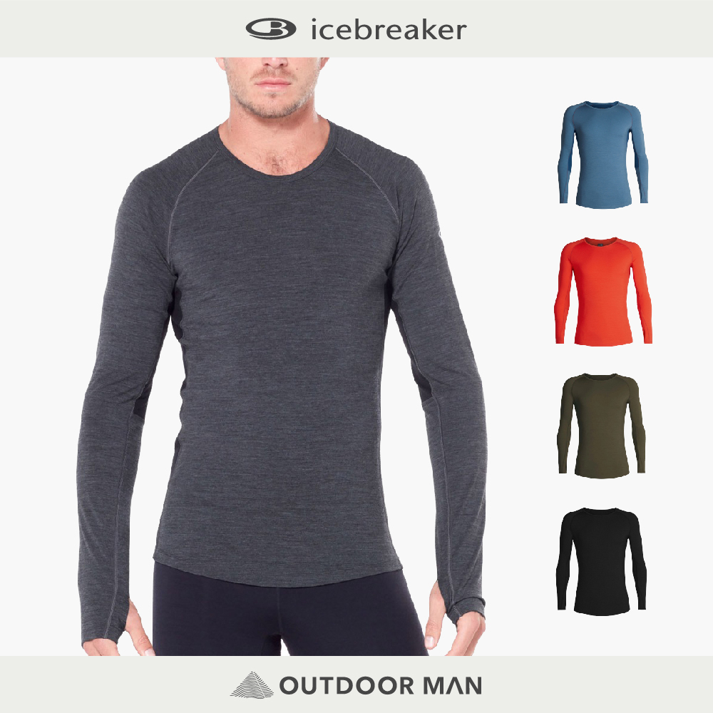 [Icebreaker] 男款 ZONE 網眼透氣保暖長袖上衣-BF200 (IB104355)