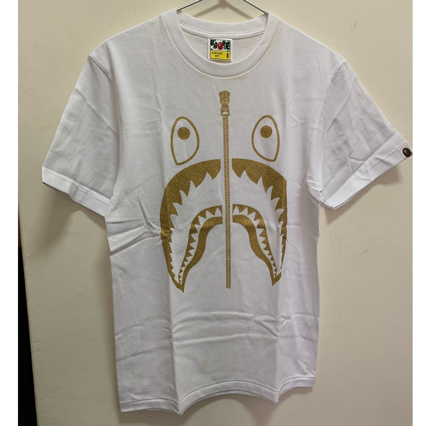 二手-現貨 Bape A bathing ape 鯊魚 T恤 短T 短袖