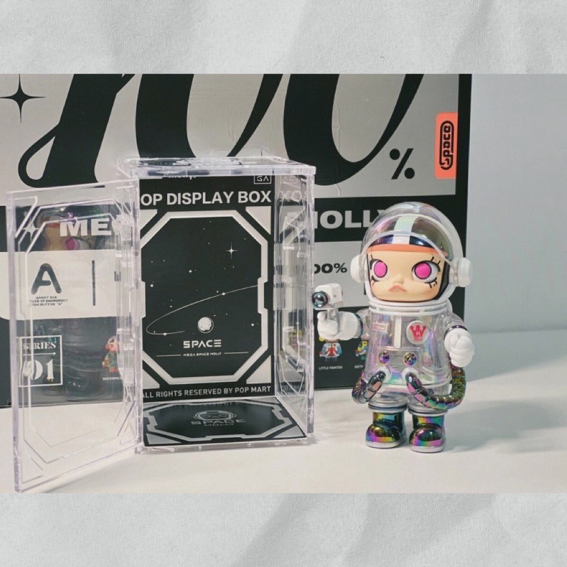 ❰茉莉第一個家❱👑現貨優惠⚠️+預購MEGA珍藏系列100%展示盒SPACE MOLLY POPMART泡泡瑪特