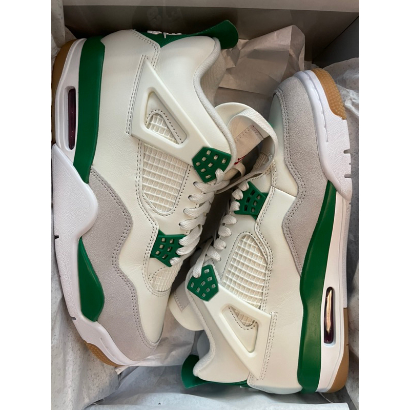 [現貨]Nike SB x Air Jordan 4 "Pine Green" 松樹綠 白綠 男鞋 us8 公司貨