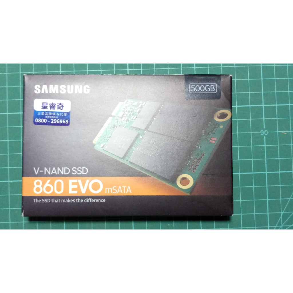 知飾家 僅開封測試拍照 使用時數為0 三星 860 EVO mSATA 500G 固態硬碟