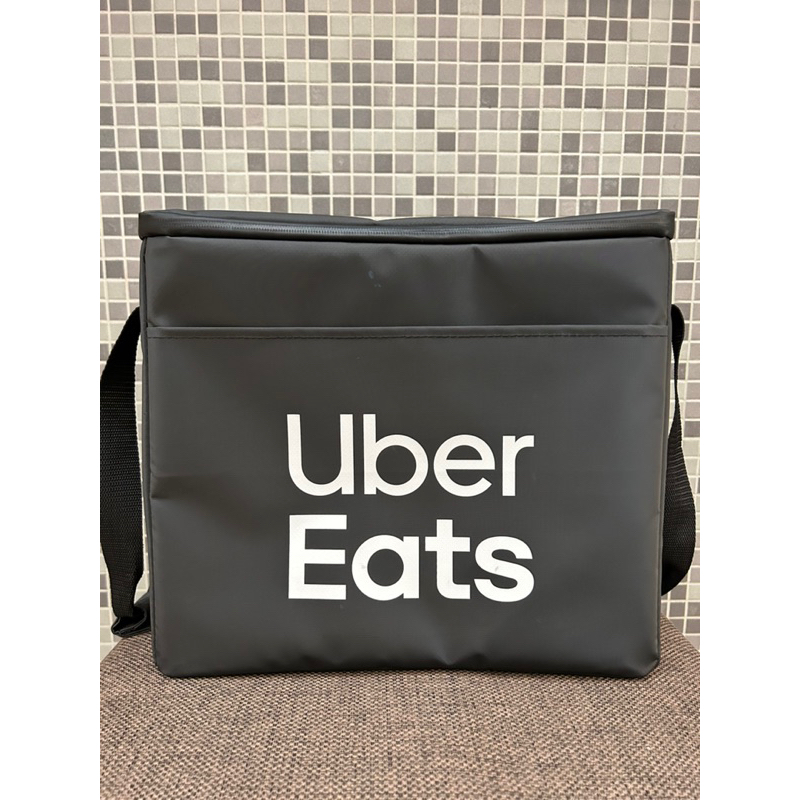 二手 官方Uber eats黑色小包/保溫袋/黑色/小包/附支架杯架隔板