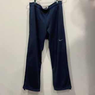 NIKE 男 長褲 訓練 Therma-FIT 刷毛 深藍 L號