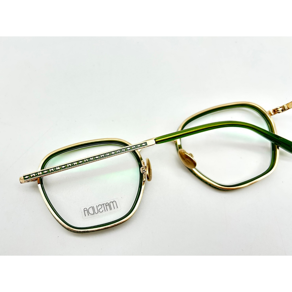 ✅🏆限量紀念款 🏆[檸檬眼鏡] Matsuda M3101-i BG-GRN 方形鈦金屬綠色鏡框 40週年紀念款