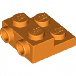 【小荳樂高】LEGO 橘色 2x2x2/3 側帶2豆薄板 2 Studs on Side 99206 6289113