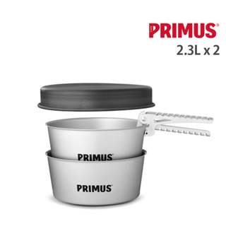 PRIMUS 瑞典 Essential Pot Set 鋁合金鍋組 2.3L 鋁合金鍋x2 不粘塗層煎鍋 740300