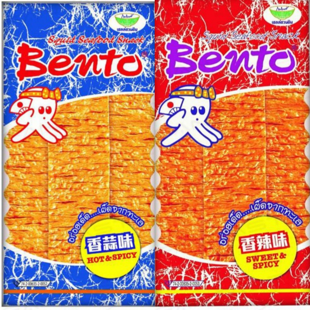 泰國 Bento 泰式 碳烤魷魚片 蒜辣/香辣 24G 滿99元出貨(不含運費)