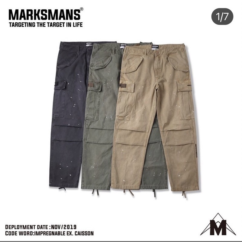 Marksmans Ex. IMPREGNABLE CAISSON 潑漆工作褲 WTAPS