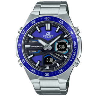 公司貨附發票｜CASIO 卡西歐 EDIFICE 運動風雙顯腕錶 EFV-C110D-2AV