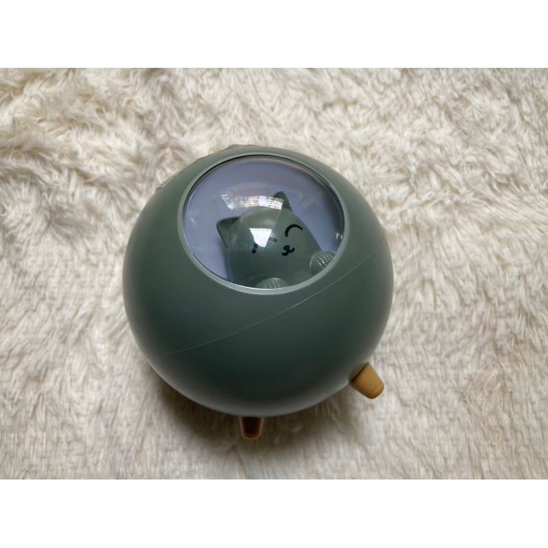 星球貓加濕器-綠色系