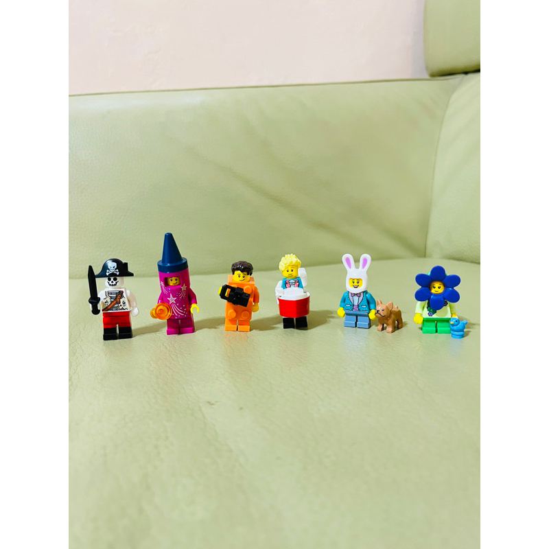 樂高LEGO BAM限定人偶 骷髏海盜、積木相機人、煙火火箭人、船長公仔、兔子人與狗、花朵人與鳥