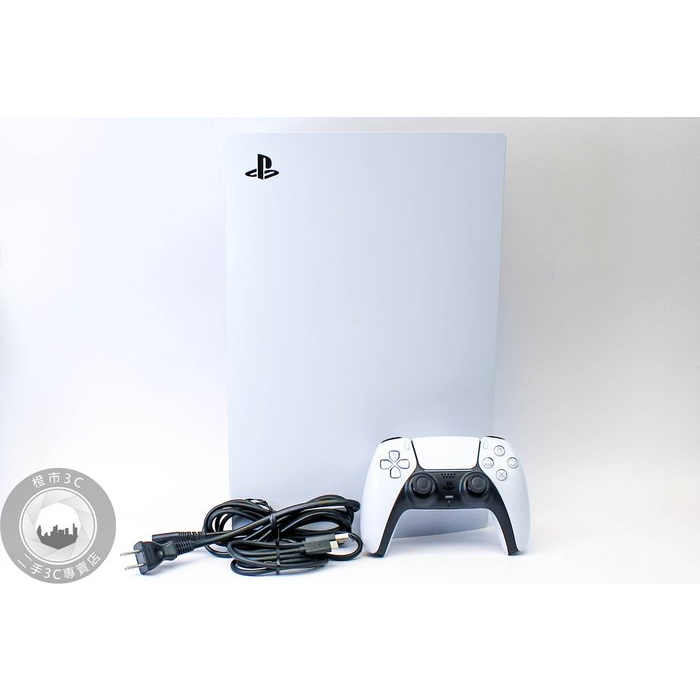【高雄橙市3C】Sony PlayStation5 PS5 CFI-1018B 白 數位版 二手遊戲主機 #79343