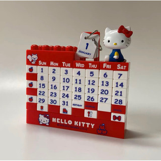 Hello Kitty少女心積木萬年曆公仔 積木
