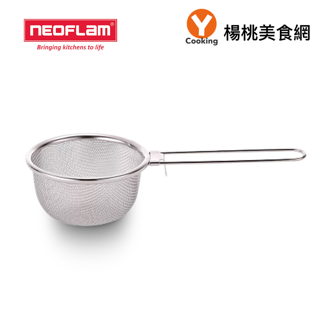 【韓國NEOFLAM】304不鏽鋼多用途可掛式濾網+矽膠防刮圈【楊桃美食網】活動品