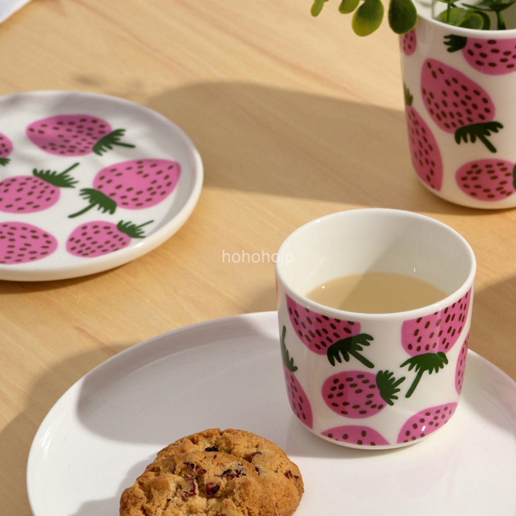 &lt;預購&gt; marimekko 2023春 亞洲限定 草莓 食器 碗盤器皿 圓盤 馬克杯 日本代購 日本正品