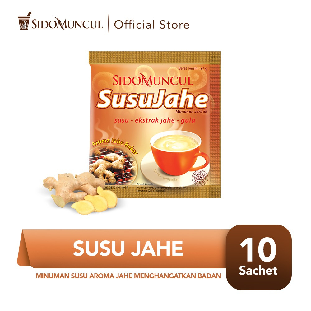 印尼 SIDOMUNCUL Susu Jahe gula 薑味 奶茶 minuman 薑奶茶 SIDO MUNCUL