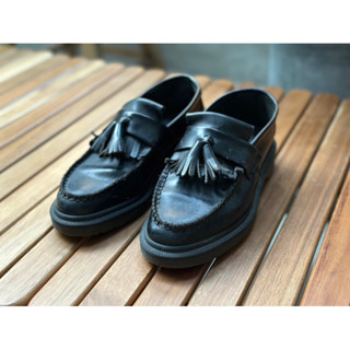 DR. MARTENS 正版 馬汀大夫 休閒流蘇樂福鞋款 ADRIAN BEX SMOOTH BLACK