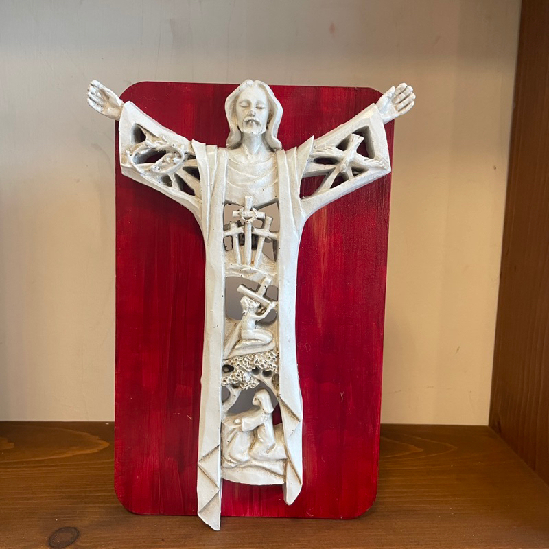 ［紅色奇蹟福音書坊］苦路十字架掛飾 基督教禮品 福音禮品