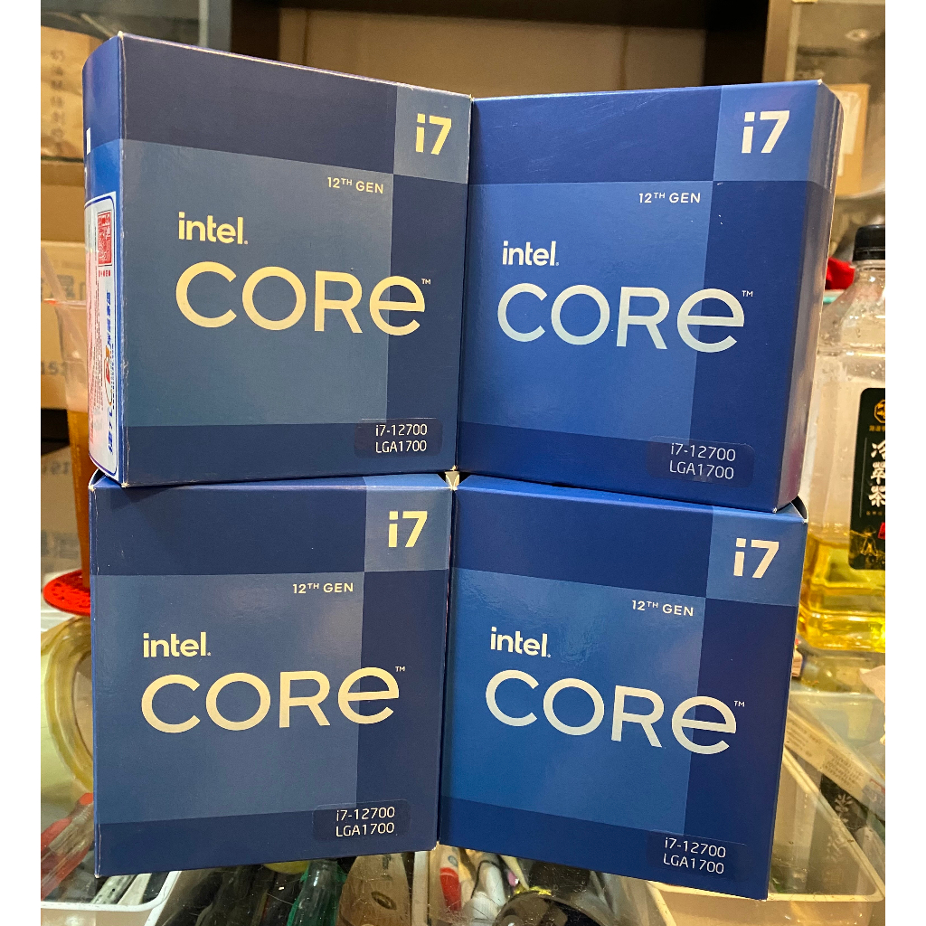 英特爾 Intel Core i7-12700 中央處理器 盒裝(無CPU) 全新已拆封未使用之風扇+散熱片