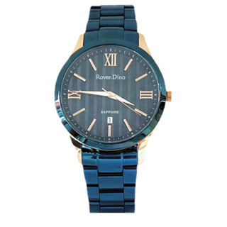 【Roven Dino羅梵迪諾】水波紋羅馬假期腕錶 RD794BU (40mm) 現代鐘錶