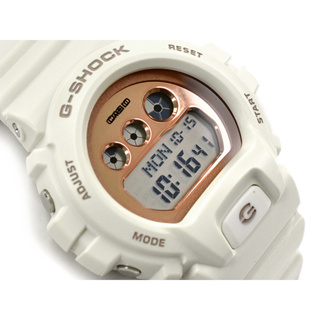 【金台鐘錶】CASIO卡西歐G-SHOCK S Series (中型) 白X玫瑰金 GMD-S6900MC-7
