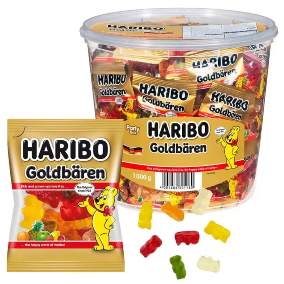均Carry - 德國 HARIBO小熊軟糖 哈瑞寶Costco 好市多代購 天然水果無香料無色素 迷你包 or 桶裝