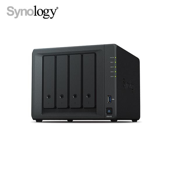 Synology 群暉 DiskStation DS418 4Bay 網路儲存伺服器(NAS)