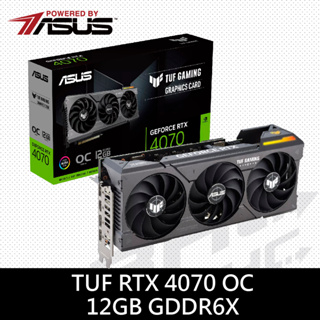 ASUS TUF Gaming GeForce RTX 4070 OC 12GB 顯示卡