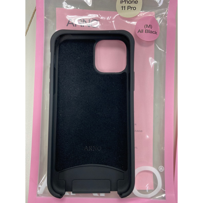 ❤️韓國正版ARNO iPhone 11 Pro手機殼質感黑All Black保護殼網紅款