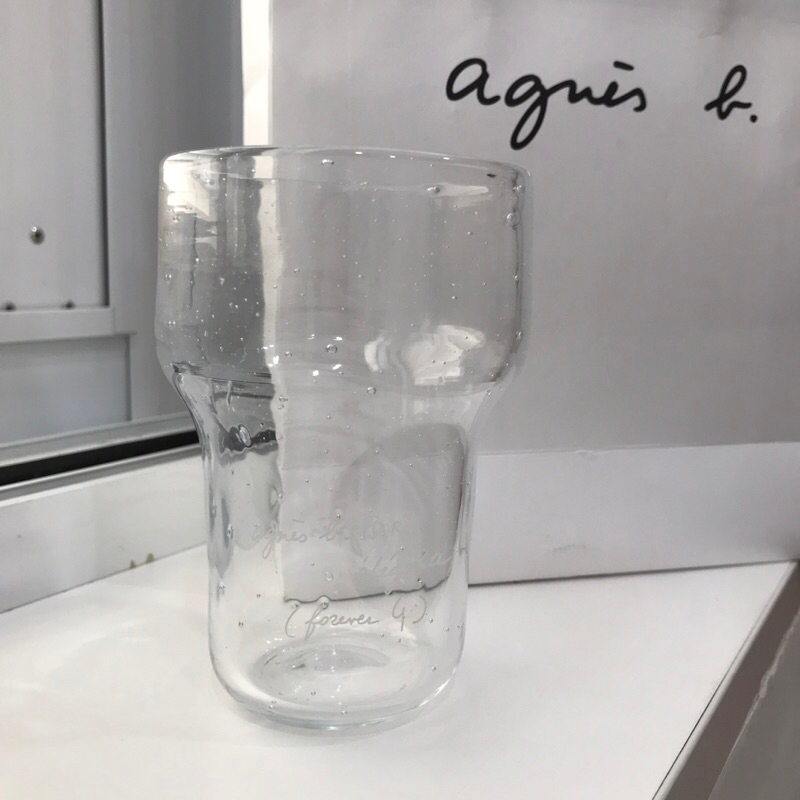 （保留中勿下單）agnes b.手工氣泡玻璃杯(含紙袋)