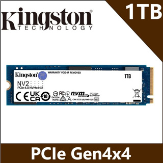 金士頓 Kingston NV2 1TB Gen4 PCIe M.2 SSD 固態硬碟 SNV2S/1000G 1T