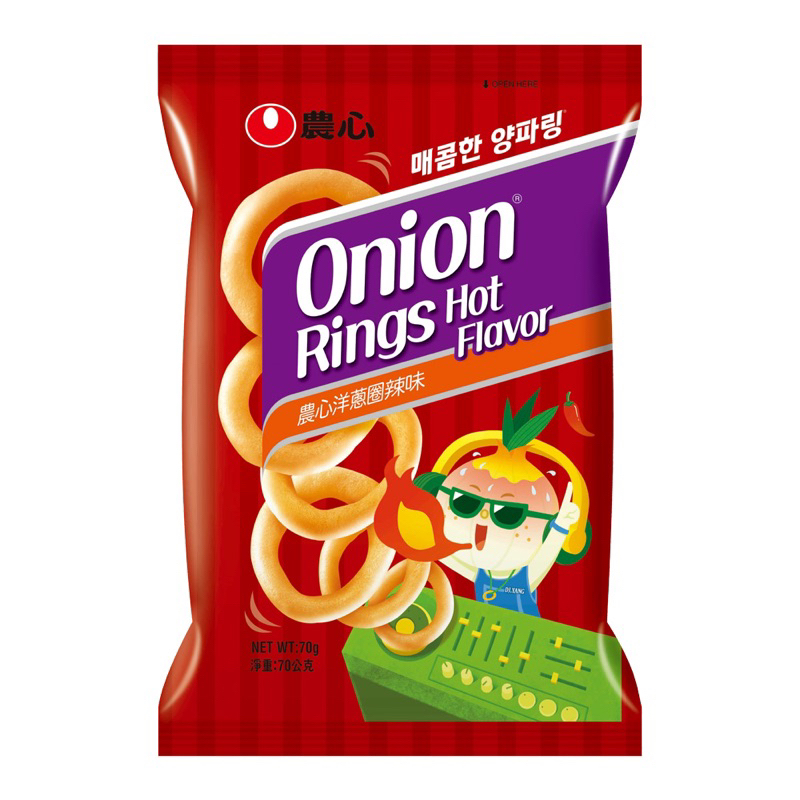 韓國 農心 辣味 洋蔥圈 70g 全新 正品 出清特價 中文標籤