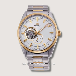 ORIENT 東方錶 經典半鏤空小秒針機械錶-鋼帶/白面半金銀 RA-AR0001S [ 秀時堂 ]