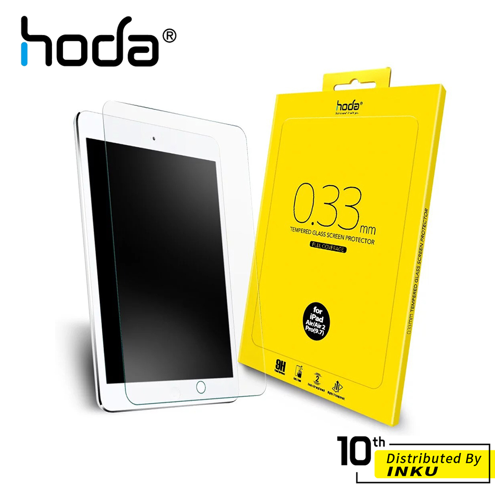 hoda iPad Air/Pro/mini 0.33mm 高清 保護貼 全透玻璃保護貼 平板 抗刮 疏水 疏油